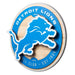 Detroit Lions 3DX CIRCLE BACKER WALL ART