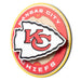Kansas City Chiefs 3DX CIRCLE BACKER WALL ART