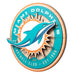 Miami Dolphins 3DX CIRCLE BACKER WALL ART