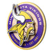Minnesota Vikings 3DX CIRCLE BACKER WALL ART