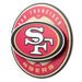 San Francisco 49ers 3DX CIRCLE BACKER WALL ART