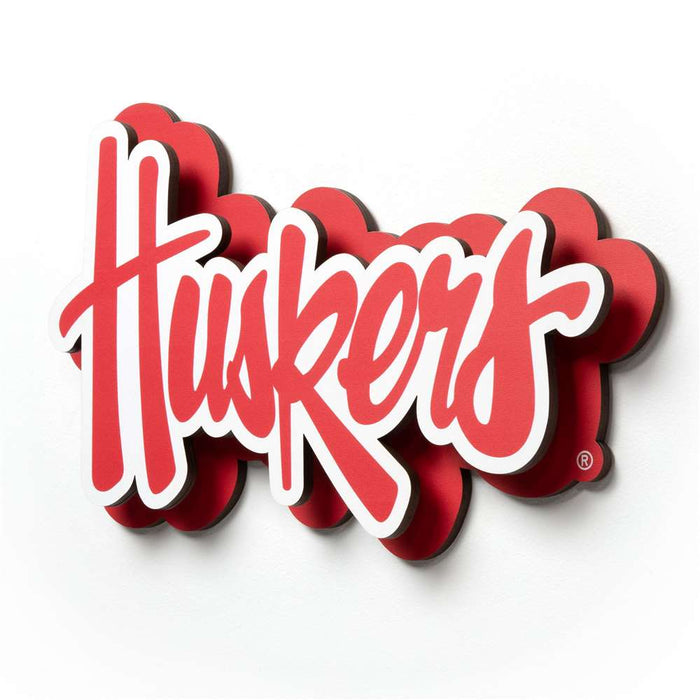 Nebraska Cornhuskers 3DX DIE CUT WALL ART
