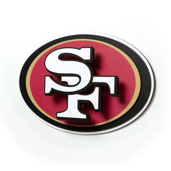 San Francisco 49ers 3DX DIE CUT WALL ART