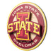 Iowa State Cyclones 3DX CIRCLE BACKER WALL ART