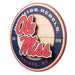 Mississippi Rebels 3DX CIRCLE BACKER WALL ART