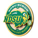 North Dakota State Bison 3DX CIRCLE BACKER WALL ART