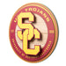 USC Trojans 3DX CIRCLE BACKER WALL ART