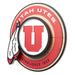 Utah Utes 3DX CIRCLE BACKER WALL ART