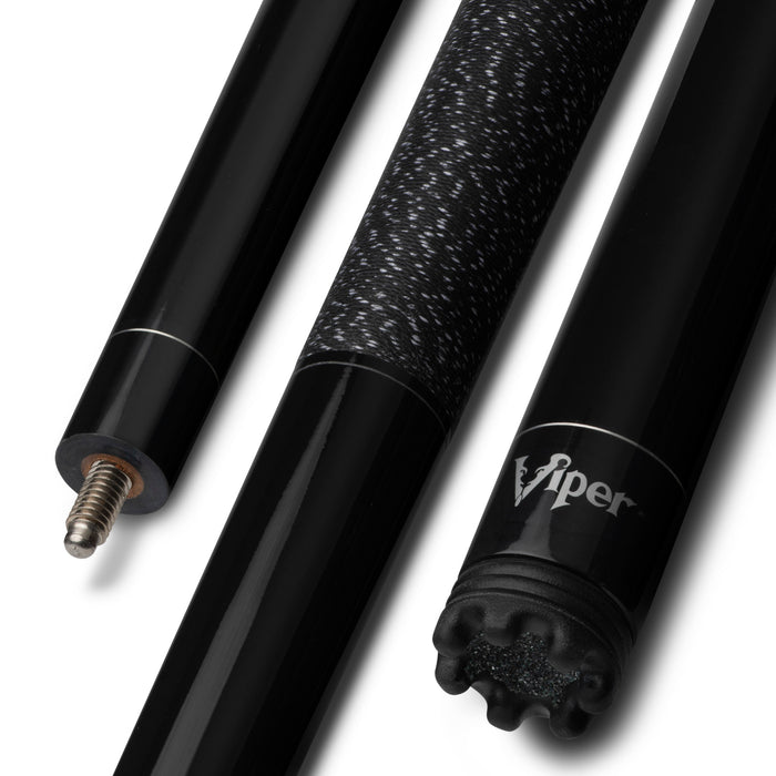 Viper Sinister Black and White Wrap with Brown Stain Billiard/Pool Cue Stick 21 Ounce