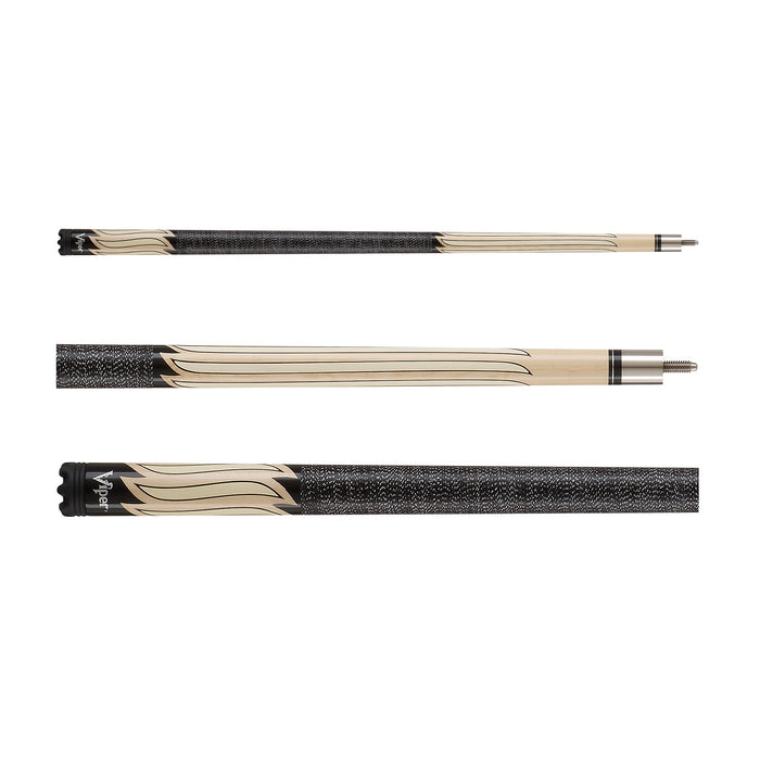 Viper Sinister Black Faux Leather Wrap Billiard/Pool Cue Stick